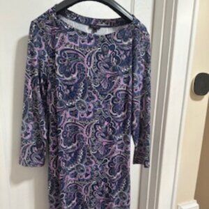 Purple paisley dress